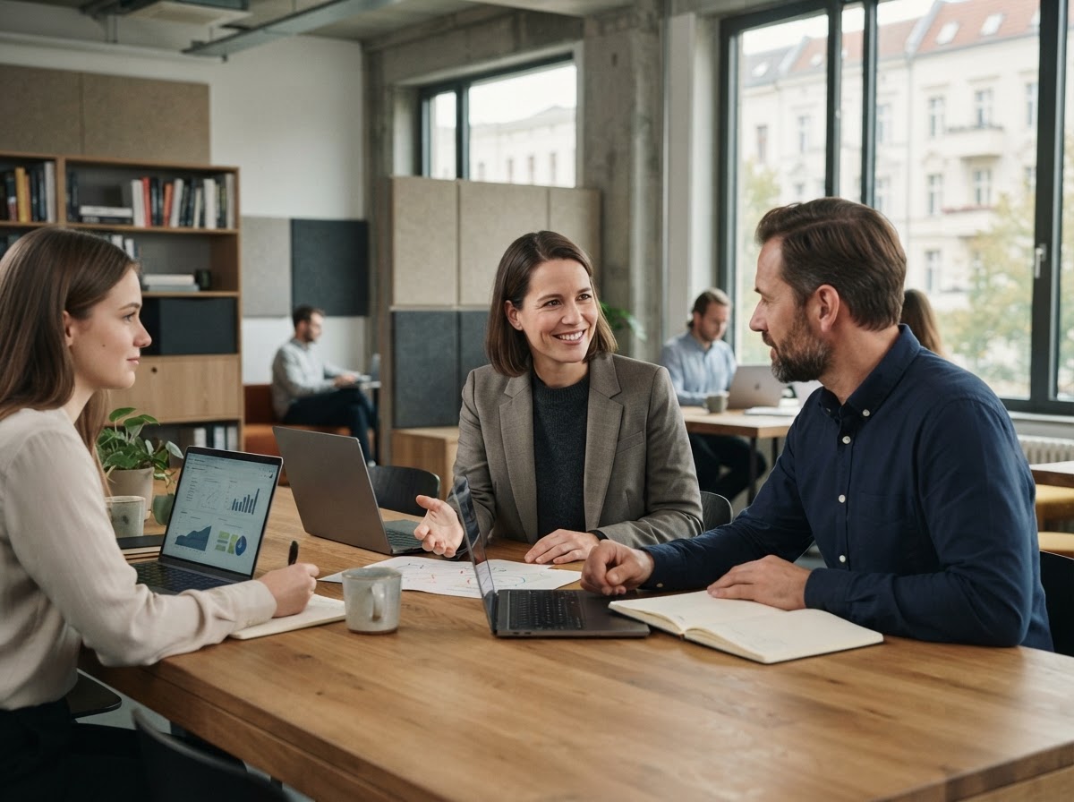 Summit Rights Teammitglied bei der Auswertung von Risikokennzahlen